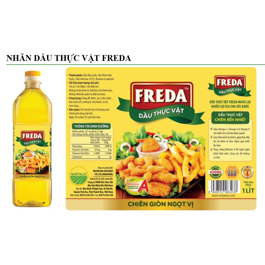 Dầu Ăn Freda 5L( Dầu thực Vật)