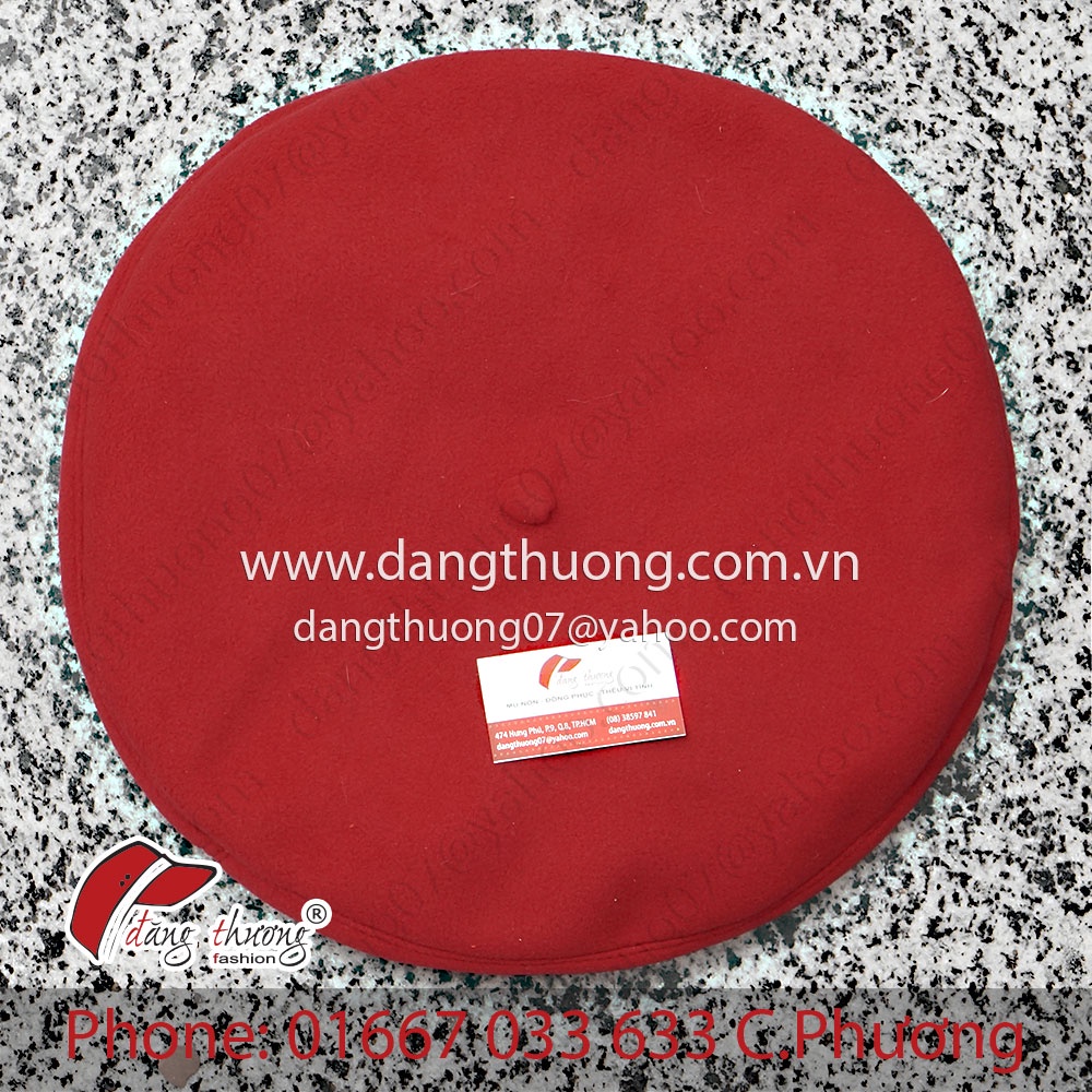 Mũ Nồi Beret Chất Liệu Nỉ Dạ Dày Dặn (Không Phải Loại Len Mỏng)