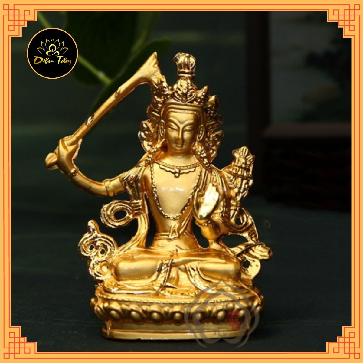 Tượng phật phái Mật Tông - Văn Thù Bồ Tát đồ thờ cúng DIệu Tâm