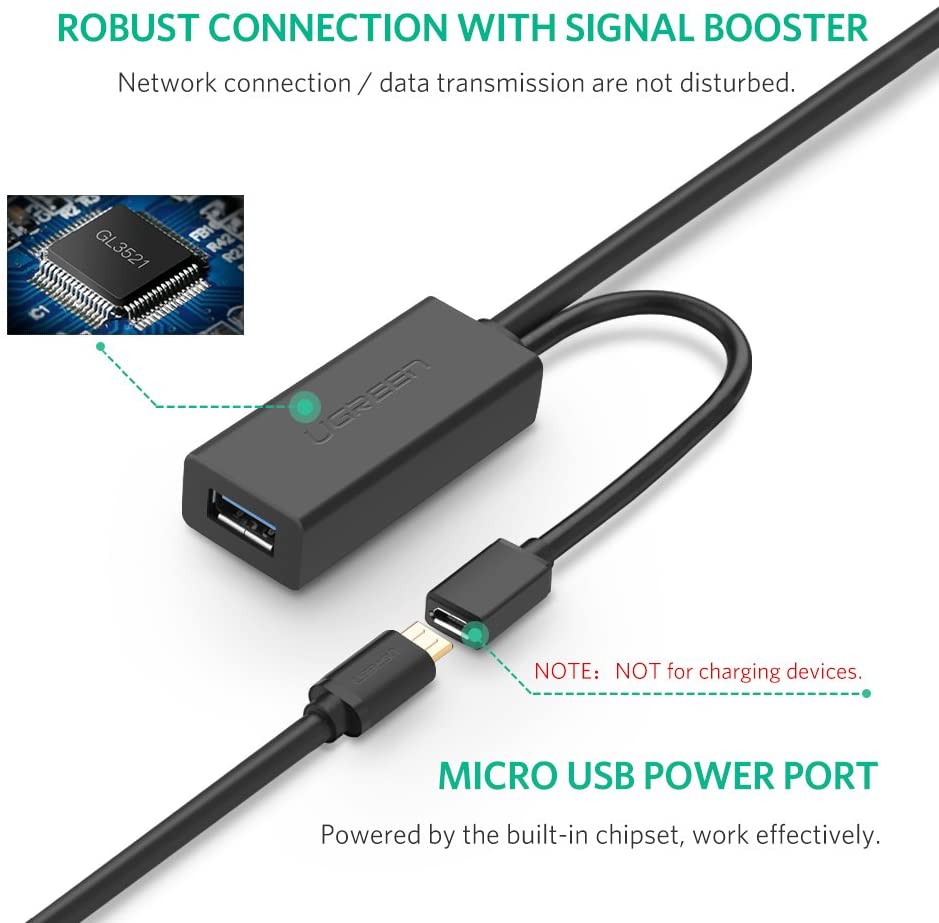 Cáp nối dài USB 2.0 dài 10m Ugreen 10321