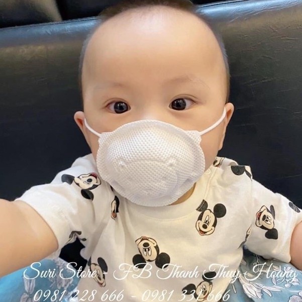 Set 3 chiếc Gấu Unimask Kids cho bé từ 0-2 tuổi