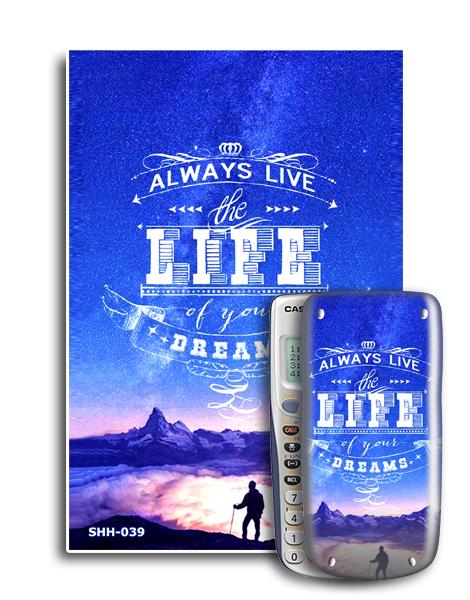 Bộ 2 decal trang trí máy tính cầm tay Slogan 043