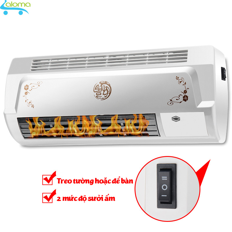Máy sưởi gốm đối lưu Yangzi BPT-4502 không đốt cháy không khí làm ấm tự nhiên dùng phòng tắm phòng ngủ