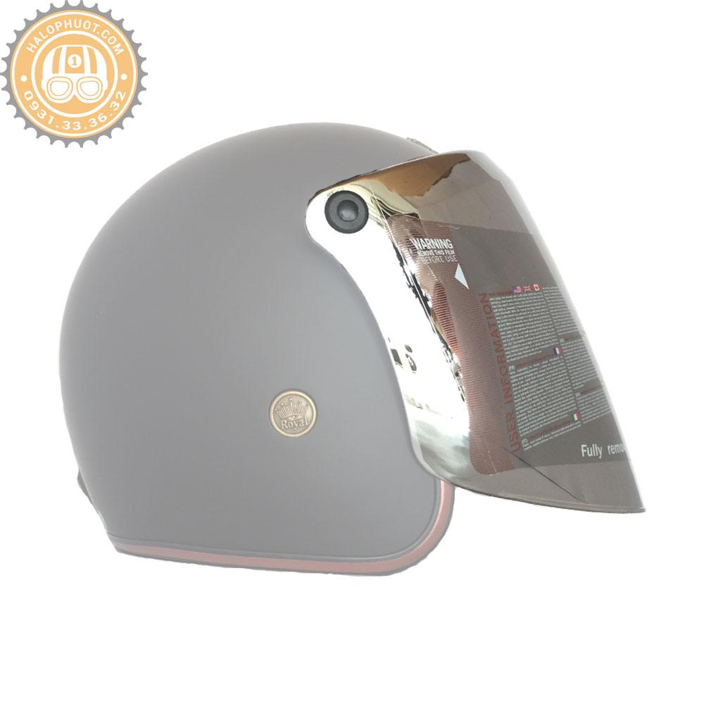 Kính Flat Royal cho nón bảo hiểm 3/4 (Tráng Gương)