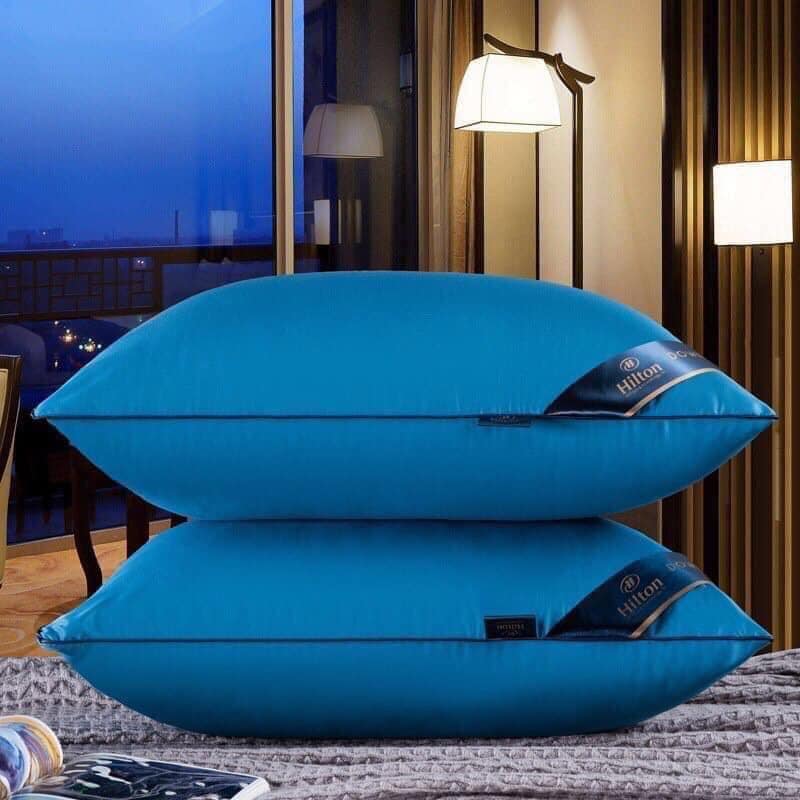 Bộ gối nằm người lớn kích cỡ chuẩn 45x75cm ruột bông mềm mại (2 chiếc) - Gối ngủ, gối ôm đa năng giúp nâng cao đầu khi ngủ, nâng đỡ vùng cổ, chống đau mỏi vai gáy, cho bạn giấc ngủ sâu thoải mái