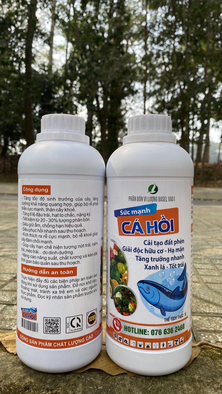 Đạm cá hồi (chai 1 lít) - Phân bón dưỡng cây,  phục hồi cây