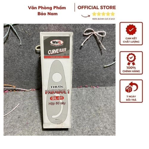 Combo 50 chiếc Thước vẽ Parabol QL01