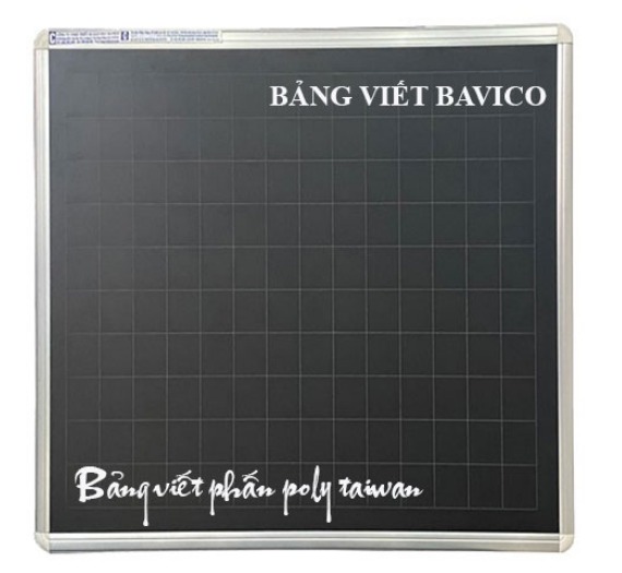 Bảng đen viết phấn poly taiwan kẻ ô ly kt 100x120cm