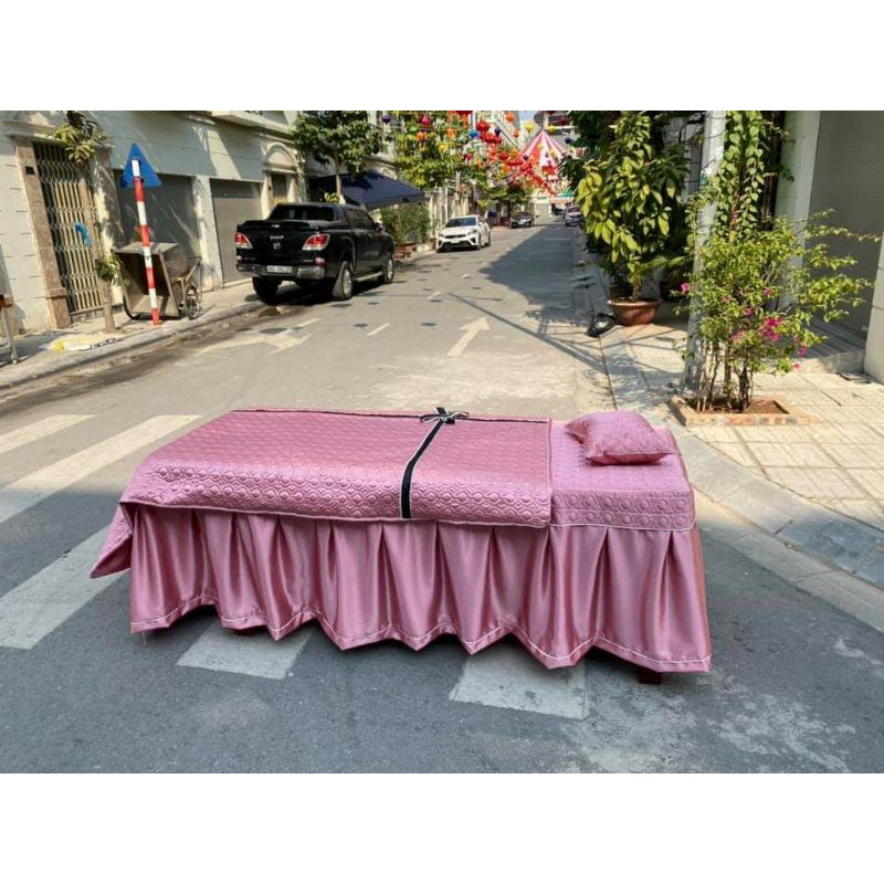 Ga lụa trần spa kèm vỏ gối