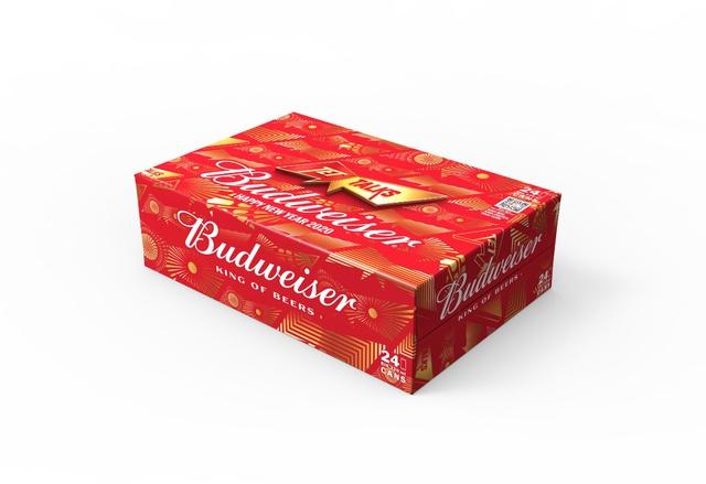 Thùng bia Budweiser Xuân 24 lon