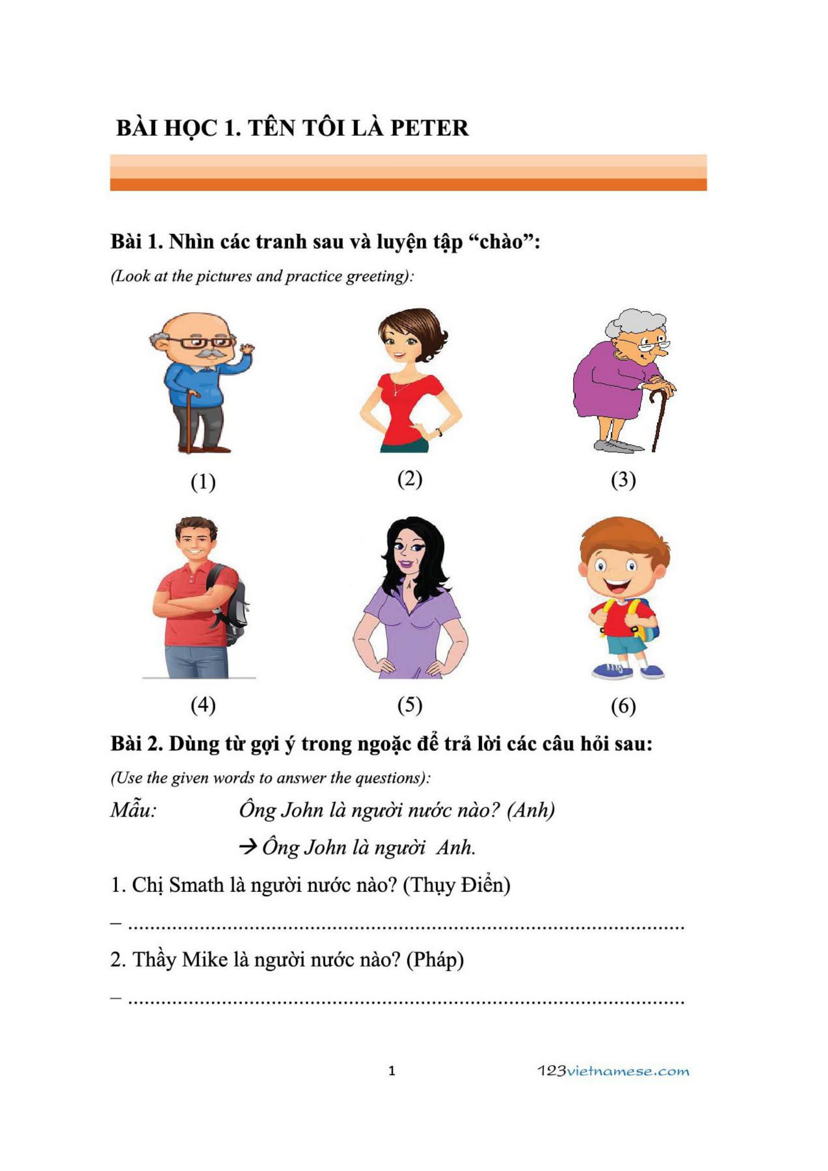 Sách bài tập tiếng Việt 123