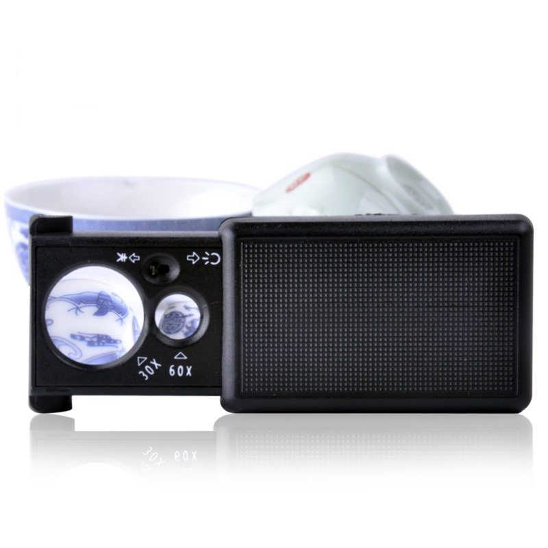 Kính lúp 30-60X cầm tay có đèn V1