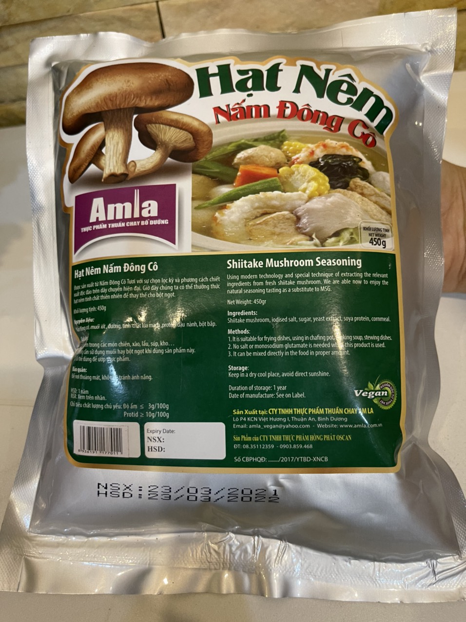 HẠT NÊM CHAY NẤM ĐÔNG CÔ AMLA