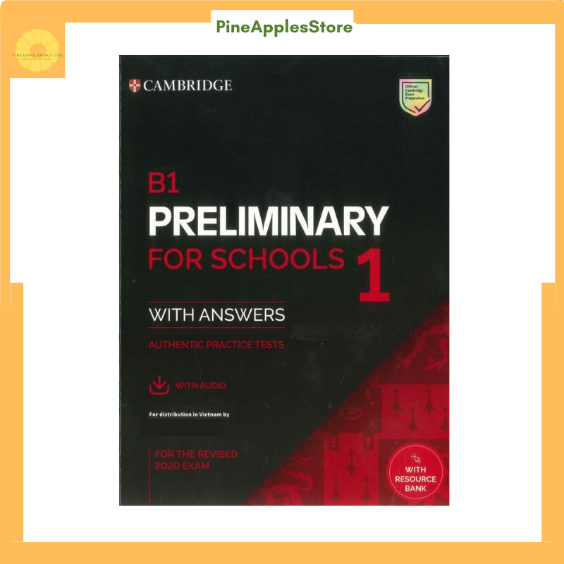 Sách B1 Preliminary For Schools 1 For The Revised 2020 Exam Student's Book With Answers