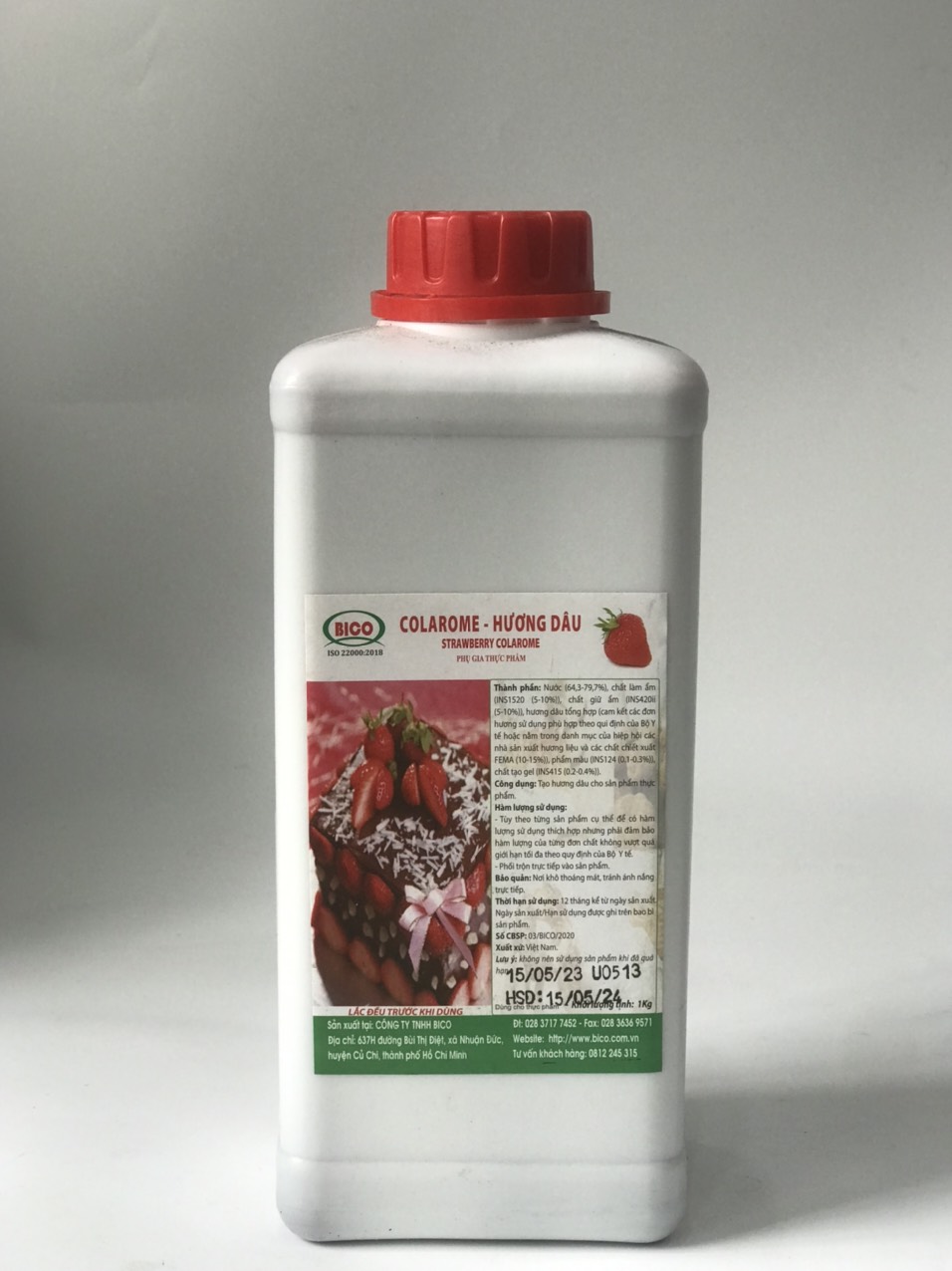 HƯƠNG DÂU - STRAWBERY COLAROME BICO (CHAI 1KG)