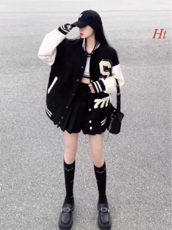 Áo khoác bomber phối tay Sm HT12