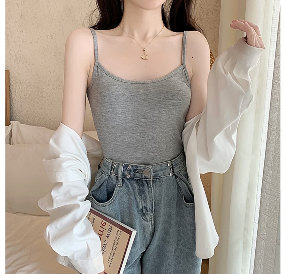 Áo Thun 2 Dây Dáng Dài Tôn Dáng
