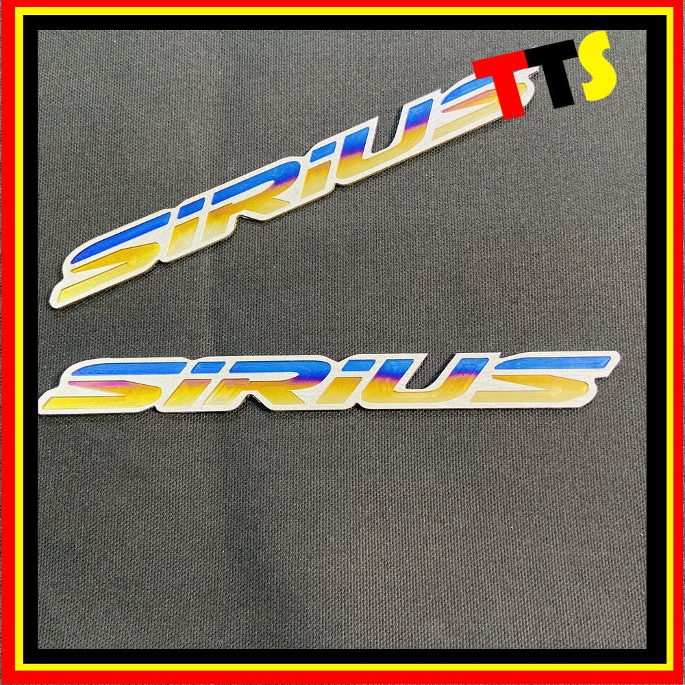 [Bao Đổi Trả] Tem Chữ Logo Bằng Titan Cho Sirius Siêu Độc