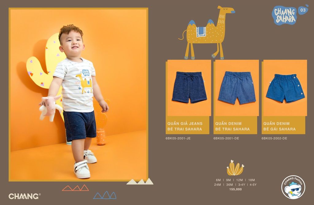 [CHỈ 21-24.06-Nhập mã LAZADAFASHION2 giảm 20% đơn từ 199k] Quần giả jean bé trai CHAANG
