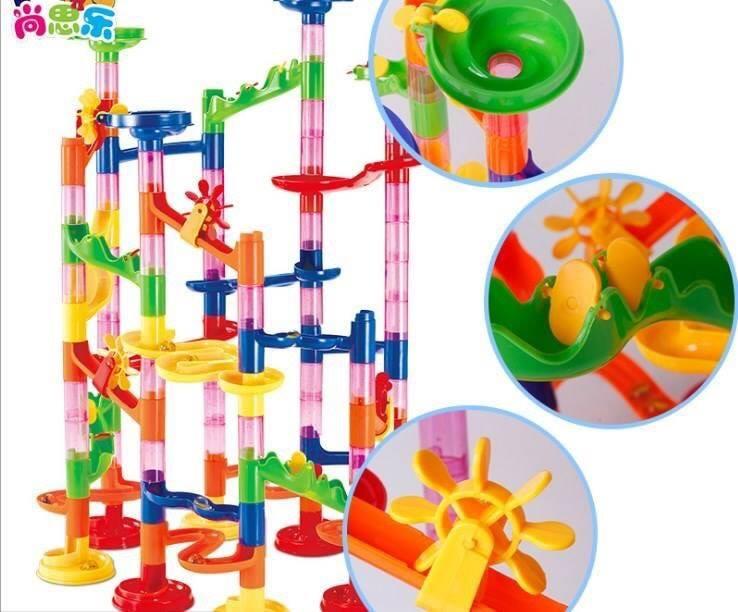 Bộ đồ chơi lắp ráp Marble run giúp bé phát triển tư duy, sáng tạo, kích thích trí thông minh