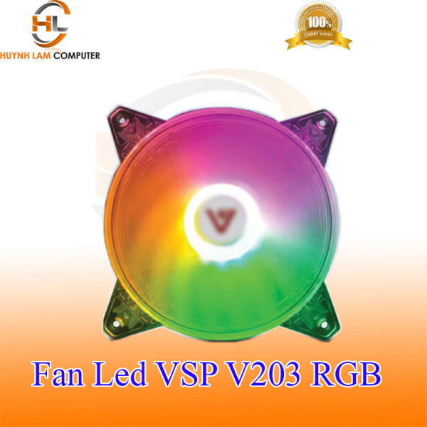 Fan Led VSP V203 LED RGB 12cm đẹp lung linh - Hàng chính hãng