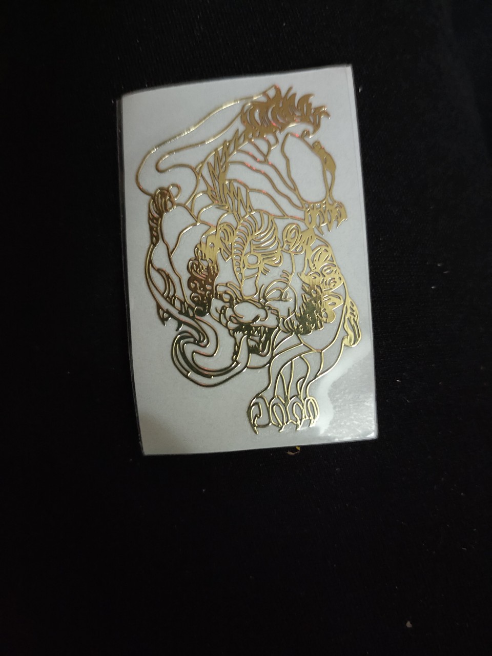 Kỳ lân vàng sticker vàng dán điện thoại cao cấp