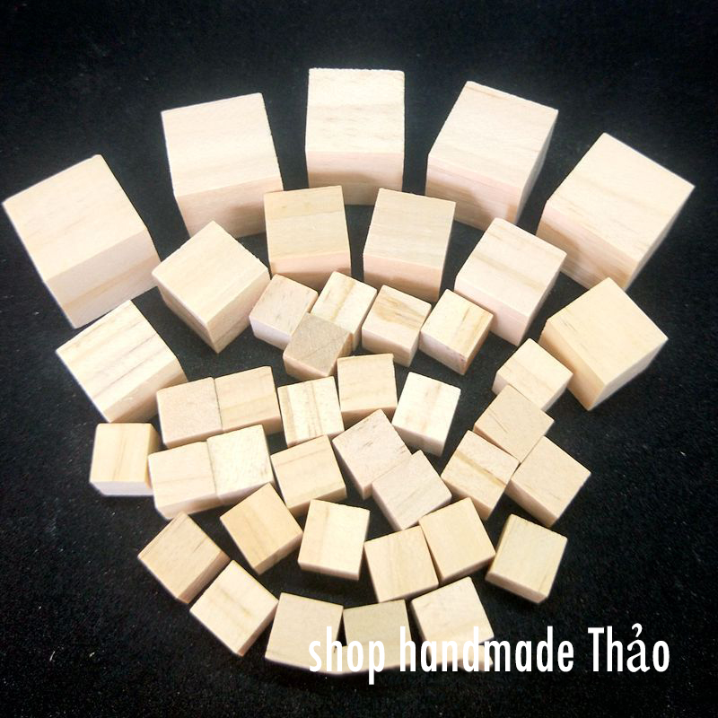 Gỗ Khối Vuông 2,3,4,5 Cm