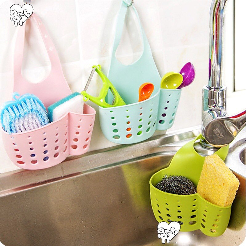 Giỏ nhựa để bồn rửa chén bát tiện lợi