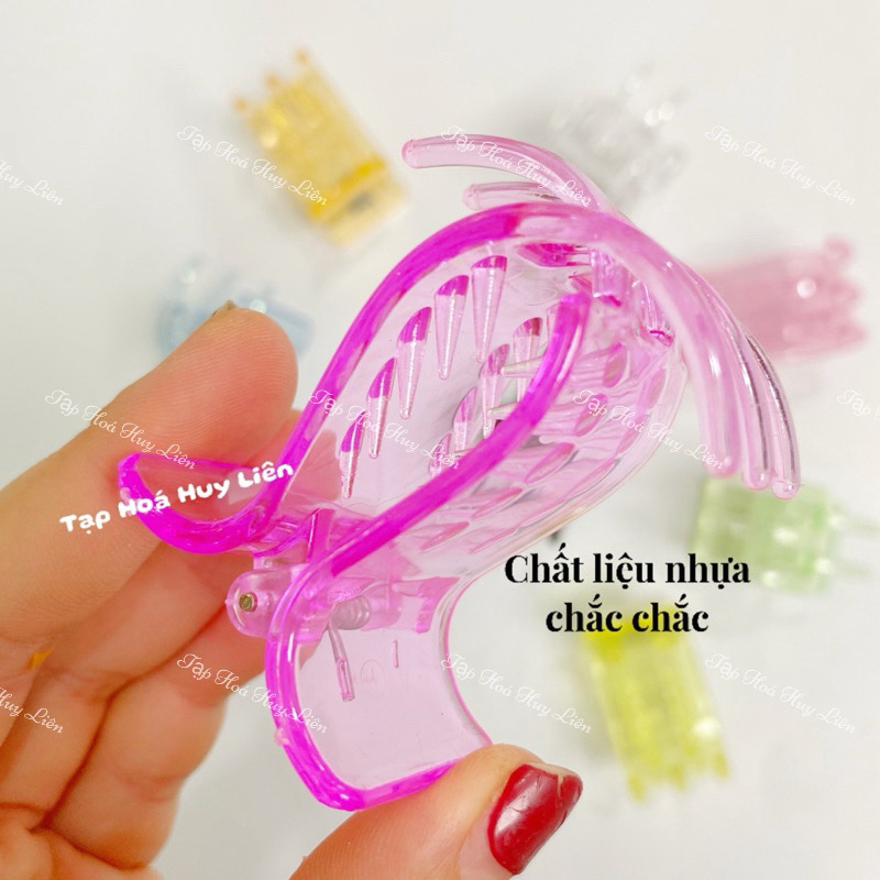 12 Cái 5 Răng Kẹp Tóc Càng Cua Hàn Quốc Nhiều Màu Chắc Chắn Bền Đẹp GIÁ SỈ