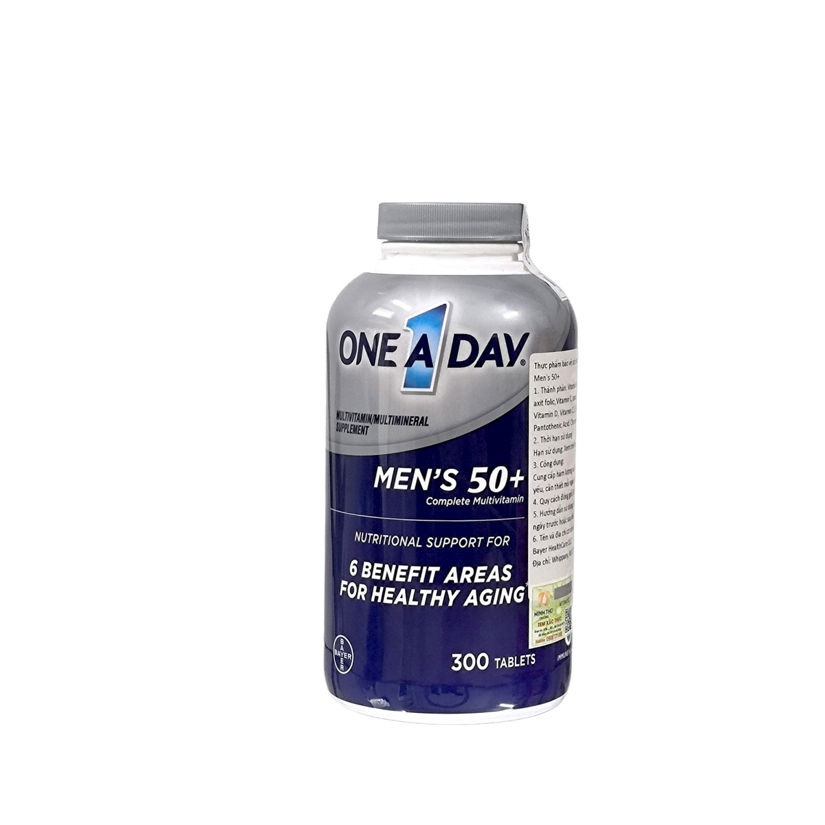 Bổ sung Vitamin tổng hợp dành cho nam trên 50 tuổi one a day men 50+ healthy advantage 300 viên