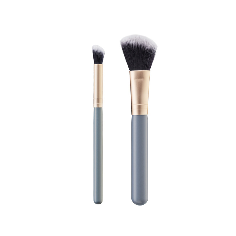 Combo 2 cây cọ đánh má hồng và đánh mắt lông cọ mềm mại