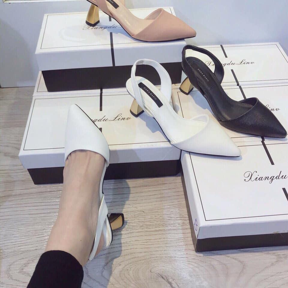 Giày cao gót bít mũi đê 5cm hàng cao cấp