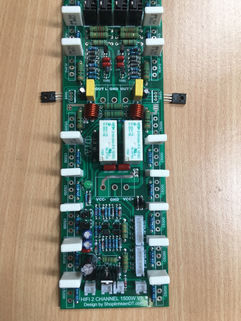 Bo mạch công suất HIFI 2 kênh 1500W