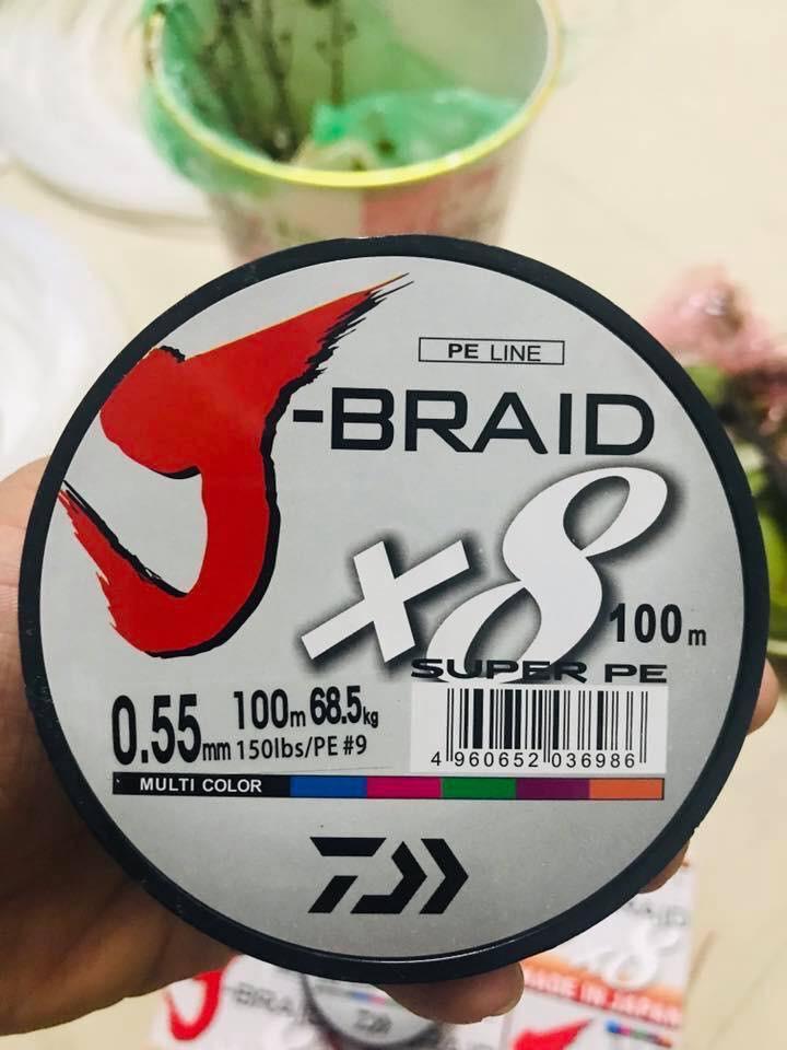 Dây dù Daiwa J-Braid X8 - 100m