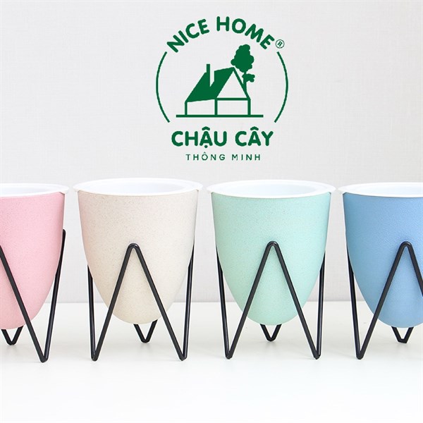 Chậu cây tự dưỡng thông minh- D03 color