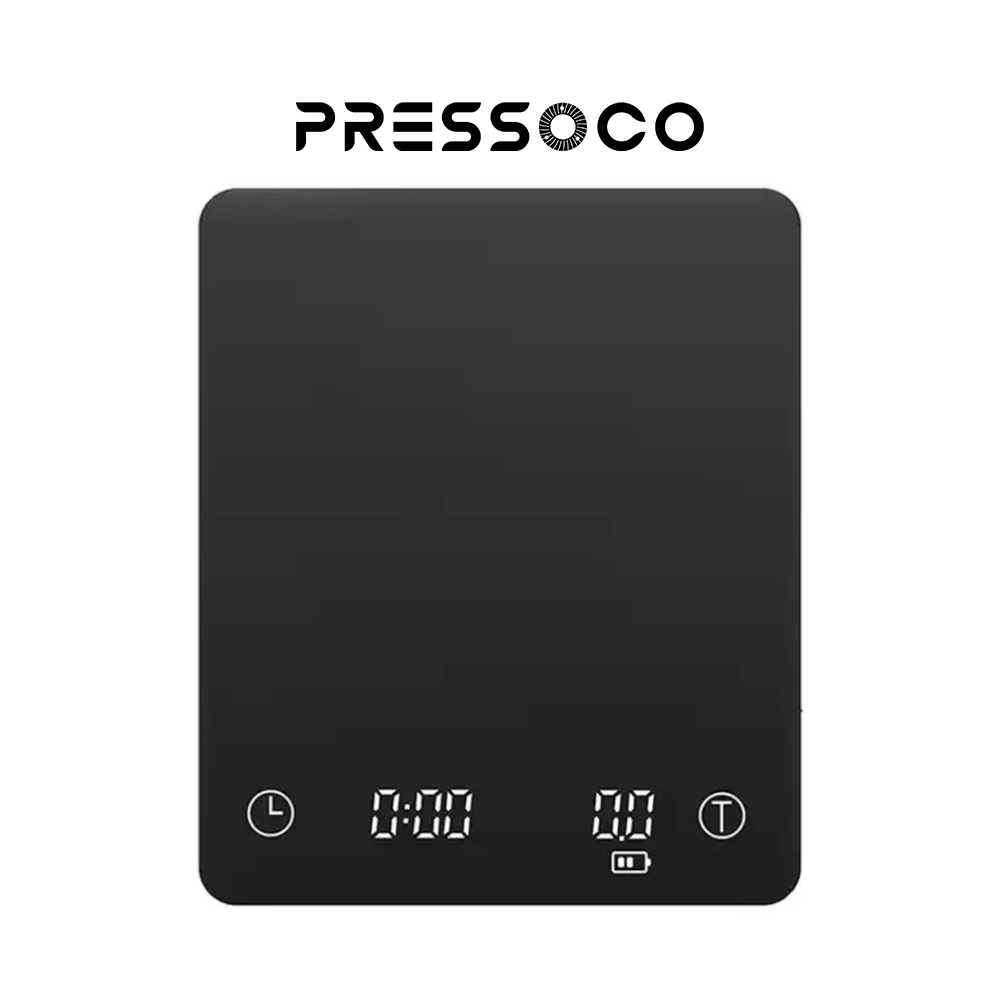 Cân điện tử pha chế cà phê pressoco k99 - màn hình led - cổng sạc type c