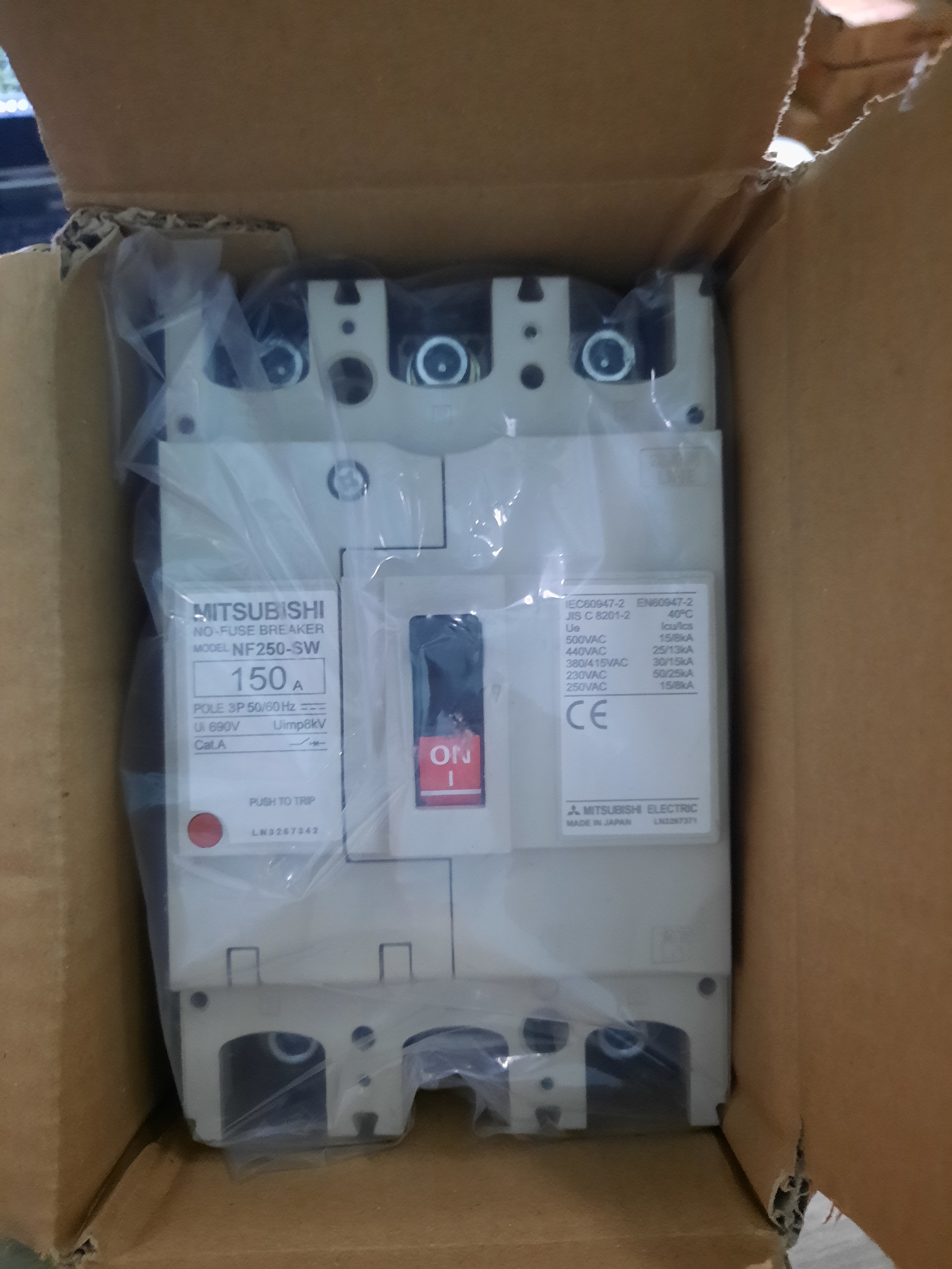 MCCB 150A Mitsubishi-MCCB 3 PHA 150A