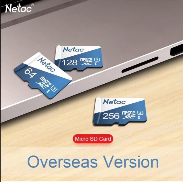 Netac 64GB U3 4K 100 MB/s microSDXC-non box (Blue White) for computer