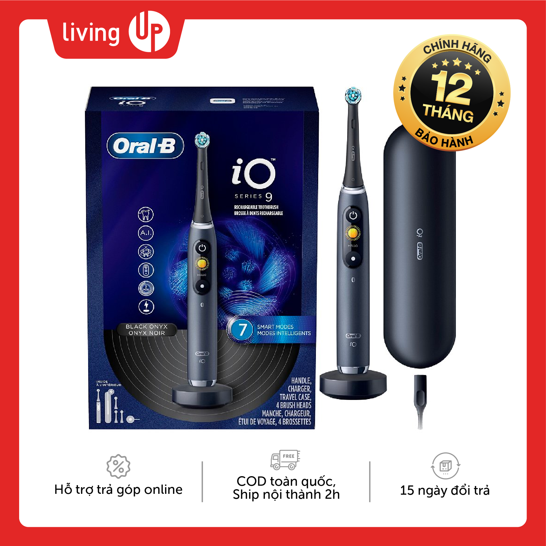 [Trả góp 0%]Bàn chải điện Oral-B iO Series 9