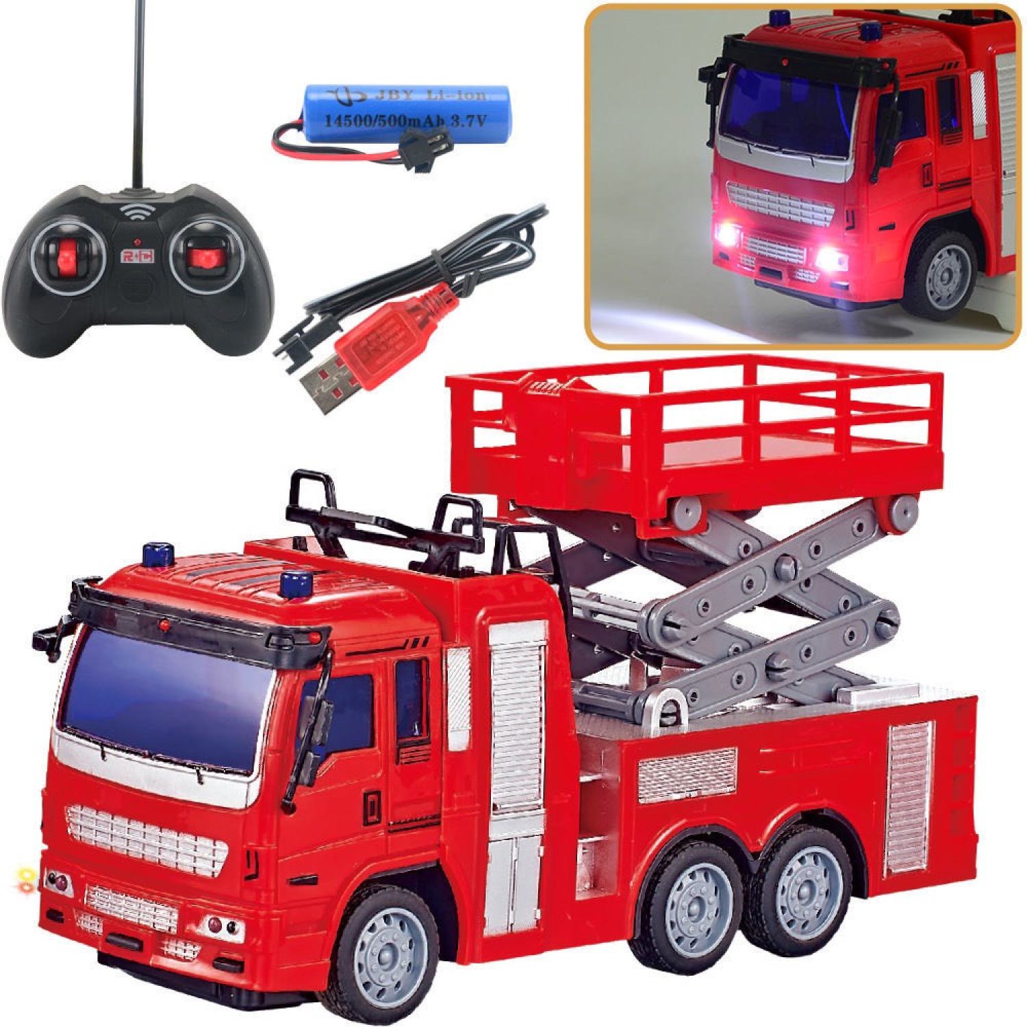 Xe cứu hỏa điều khiển từ xa- xe đồ chơi trẻ em mh: b0330