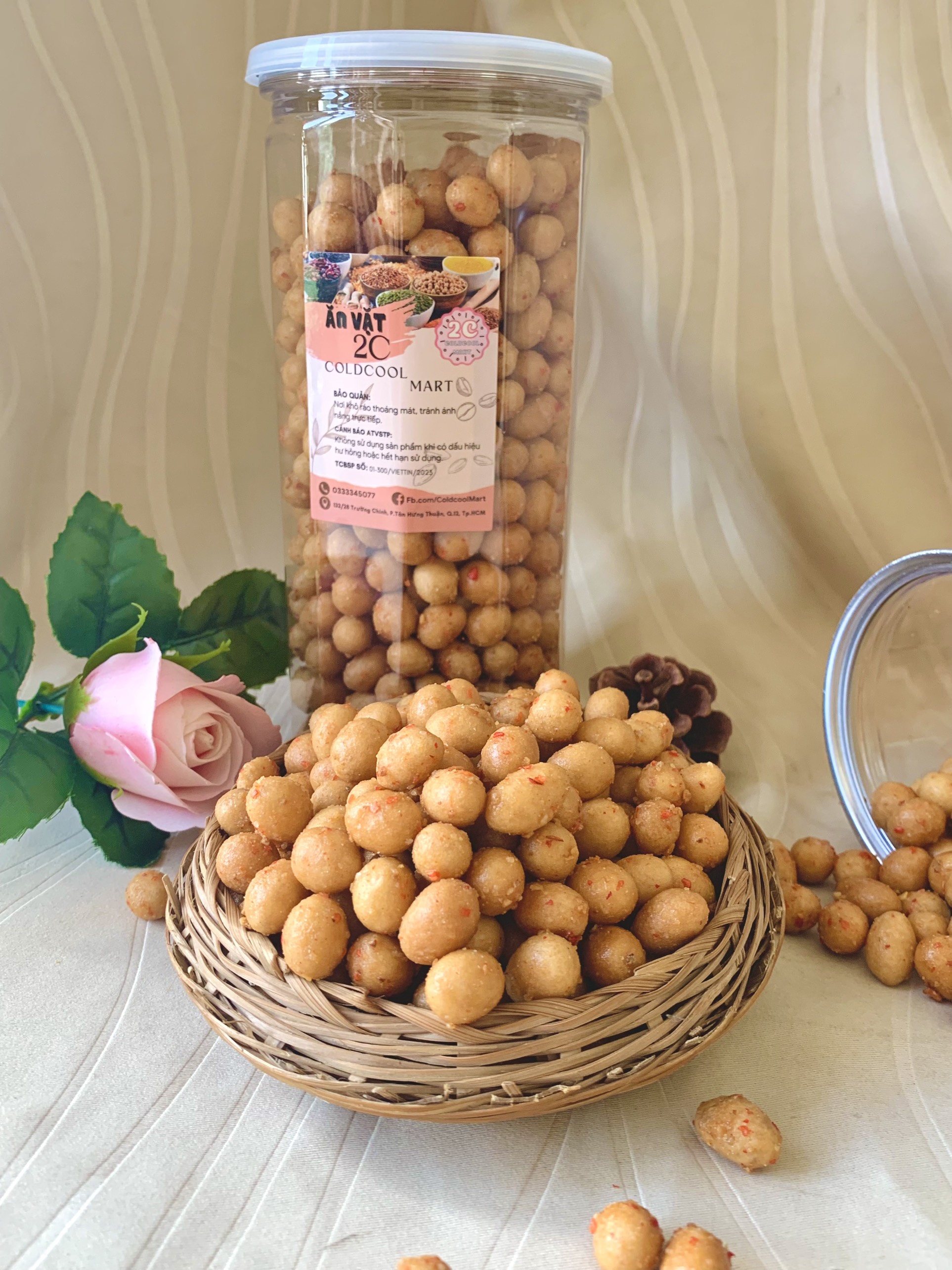 Đậu Phộng Da Cá Tỏi Ớt 500g 2c Mart