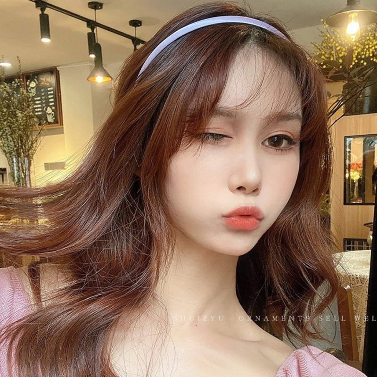 BỜM CÀI TÓC 1cm  SATIN