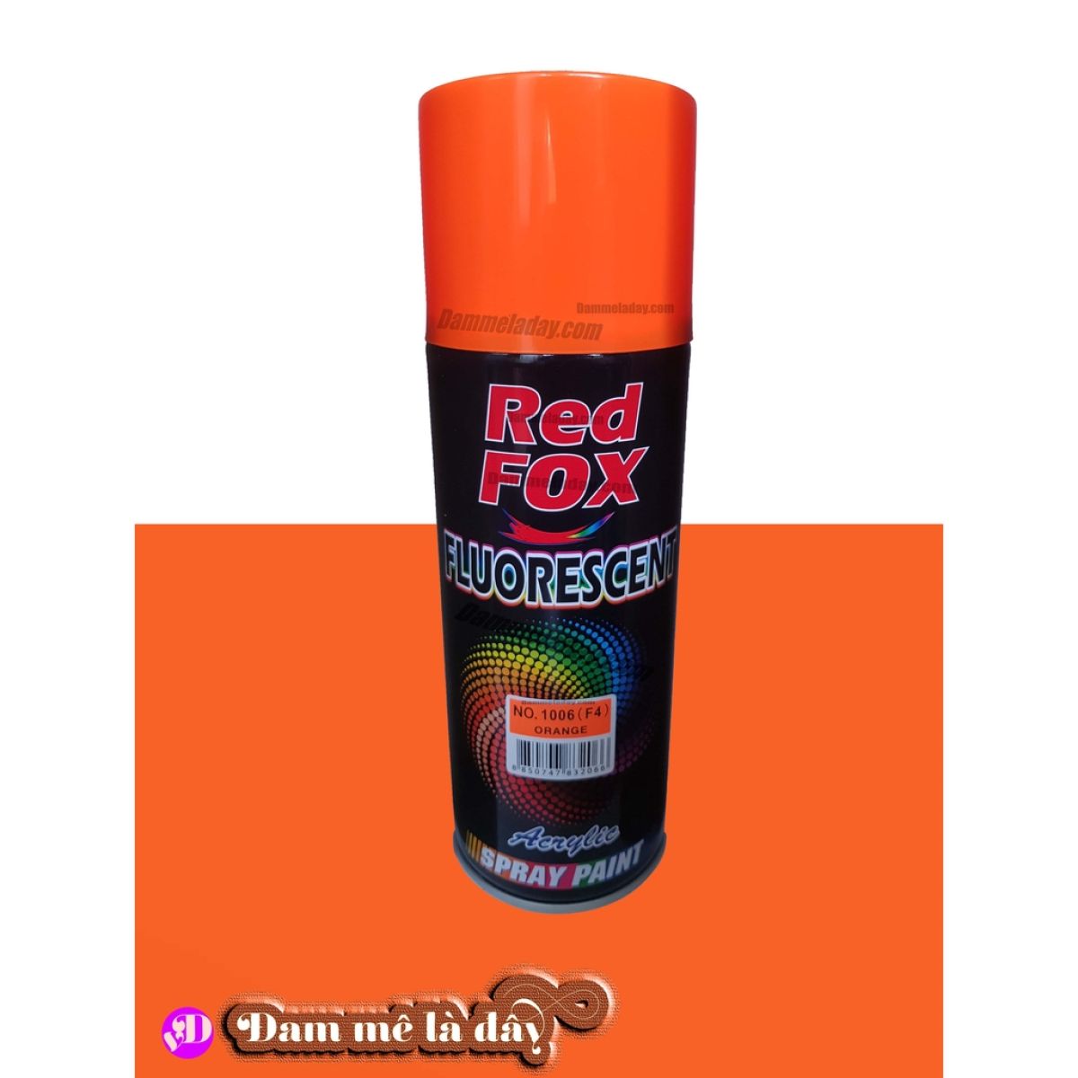 Sơn xịt huỳnh quang Redfox màu cam (Orange)