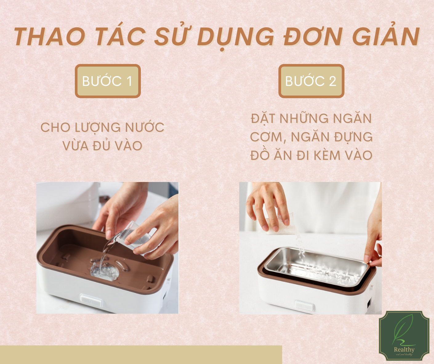 Hộp cơm cắm điện văn phòng (màu trắng)