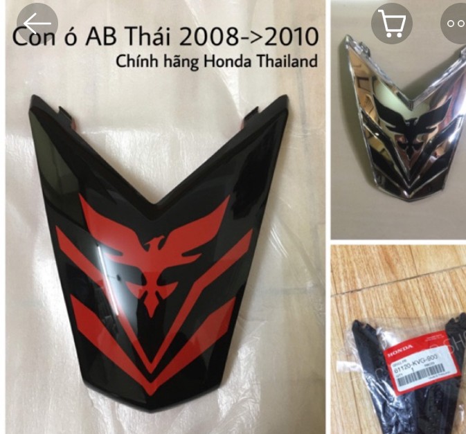 Con ó si AB Thái chính hãng Honda Thailand. Ó đỏ đen AB Thái new 100% _ LOAN RACING SHOP