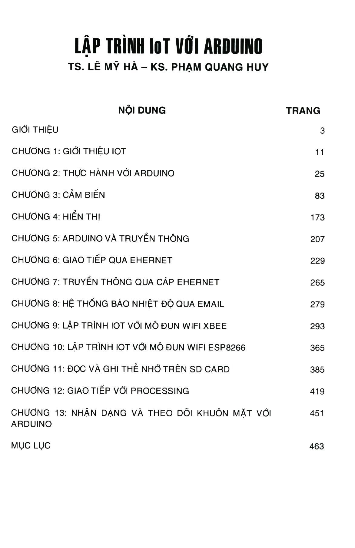 Lập Trình IoT Với Arduino (Tái Bản 2019)