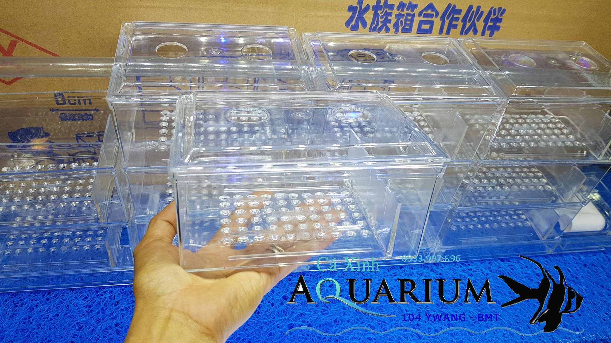 Hộp lọc dàn mưa 3 tầng 4 ngăn