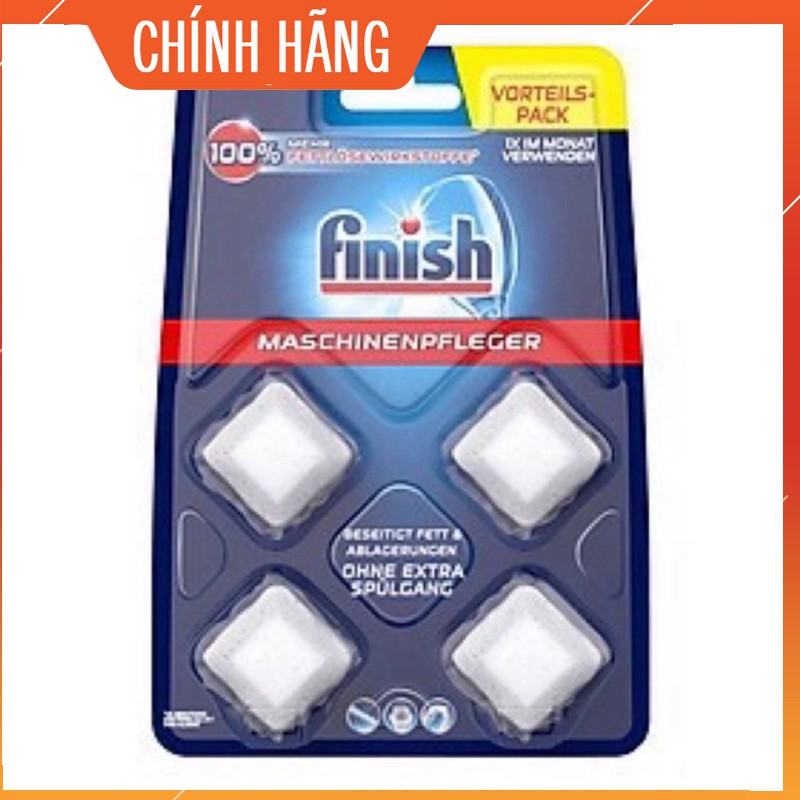 [KM thêm 3 viên finish nhật] Viên vệ sinh máy rửa bát Finish (Vỉ 3 viên [có KM])