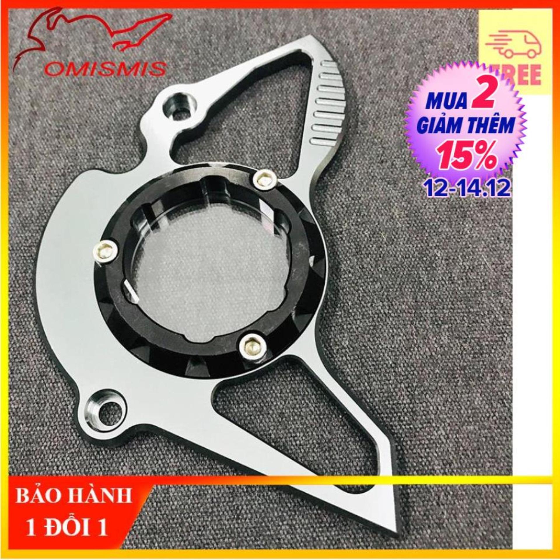 Nắp mang cá che nhông trong suốt cho yamaha exciter 150 nhôm cnc siêu đẹp màu bạc