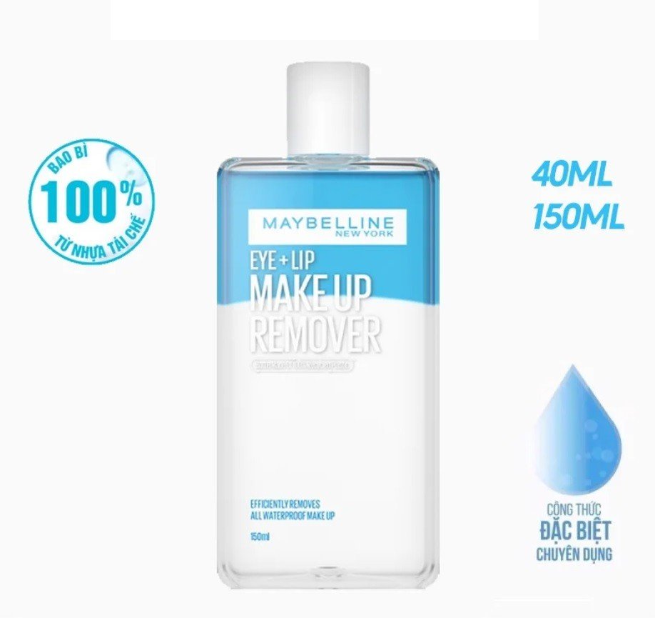 Nước tẩy trang mắt môi Maybelline 150ml